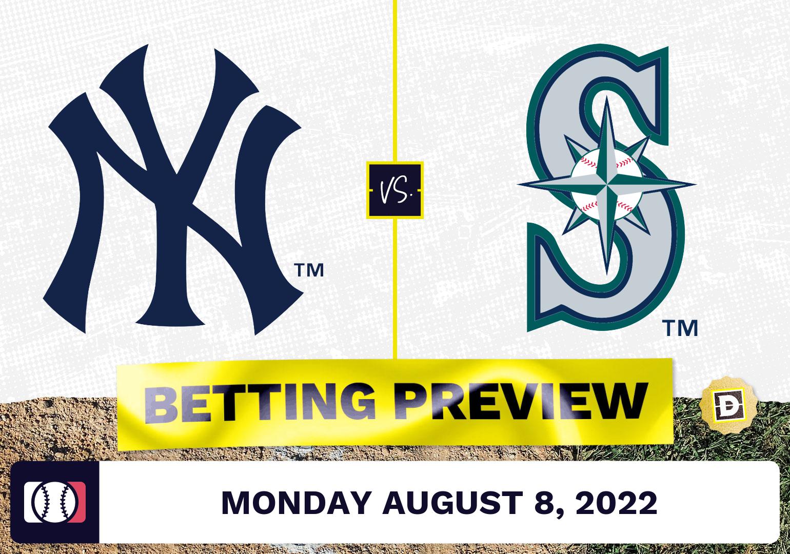 Yankees vs. Mariners Prediction and Odds - Aug 8, 2022