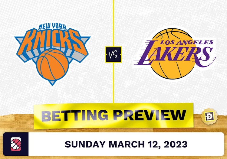 Knicks vs. Lakers Prediction and Odds - Mar 12, 2023