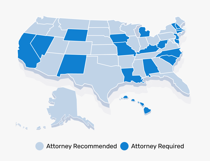 Attorney closing states