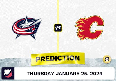 Columbus Blue Jackets vs. Calgary Flames Prediction, Odds, NHL Picks [1/25/2024]