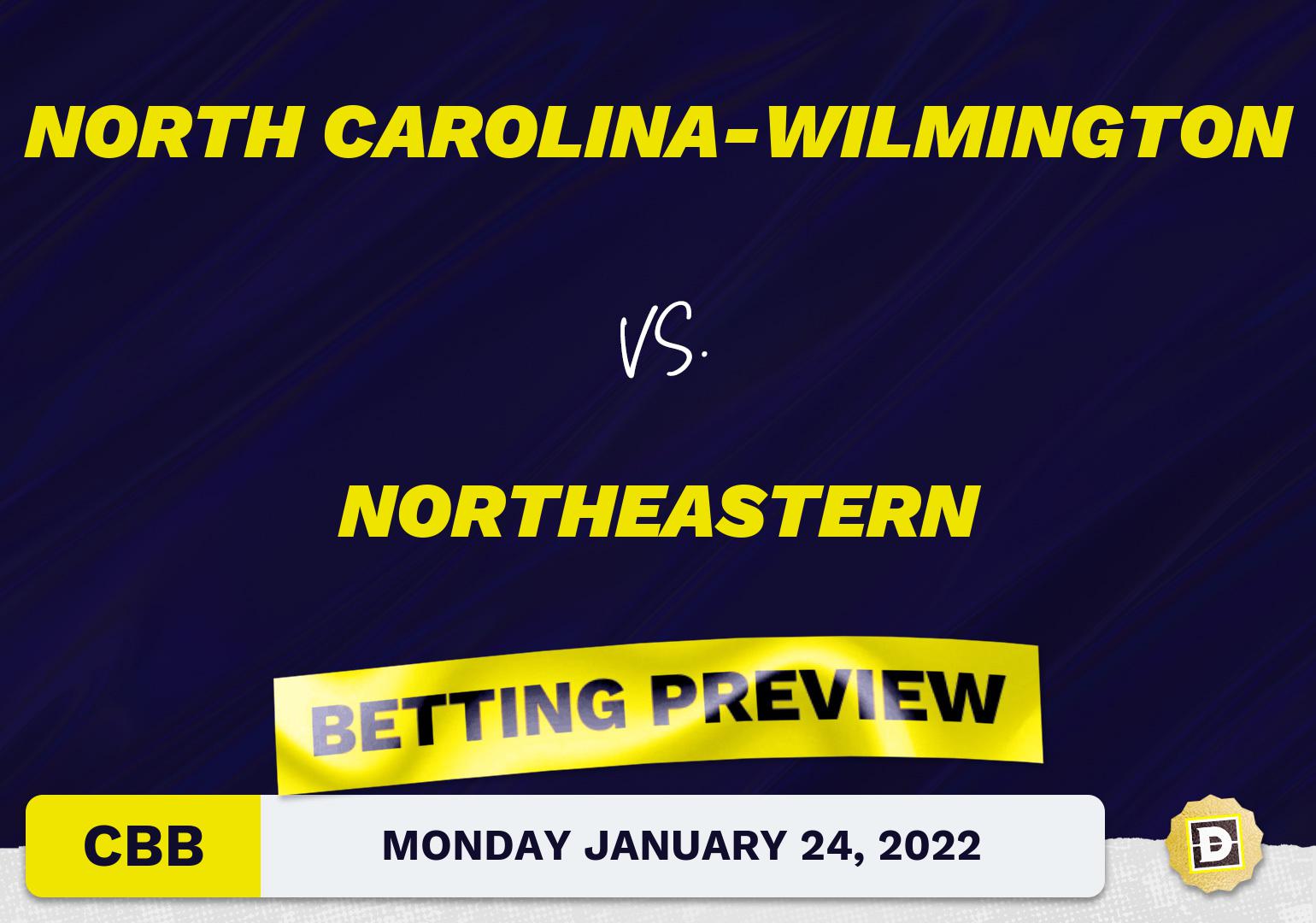 North Carolina-Wilmington vs. Northeastern CBB Predictions and Odds - Jan 24, 2022