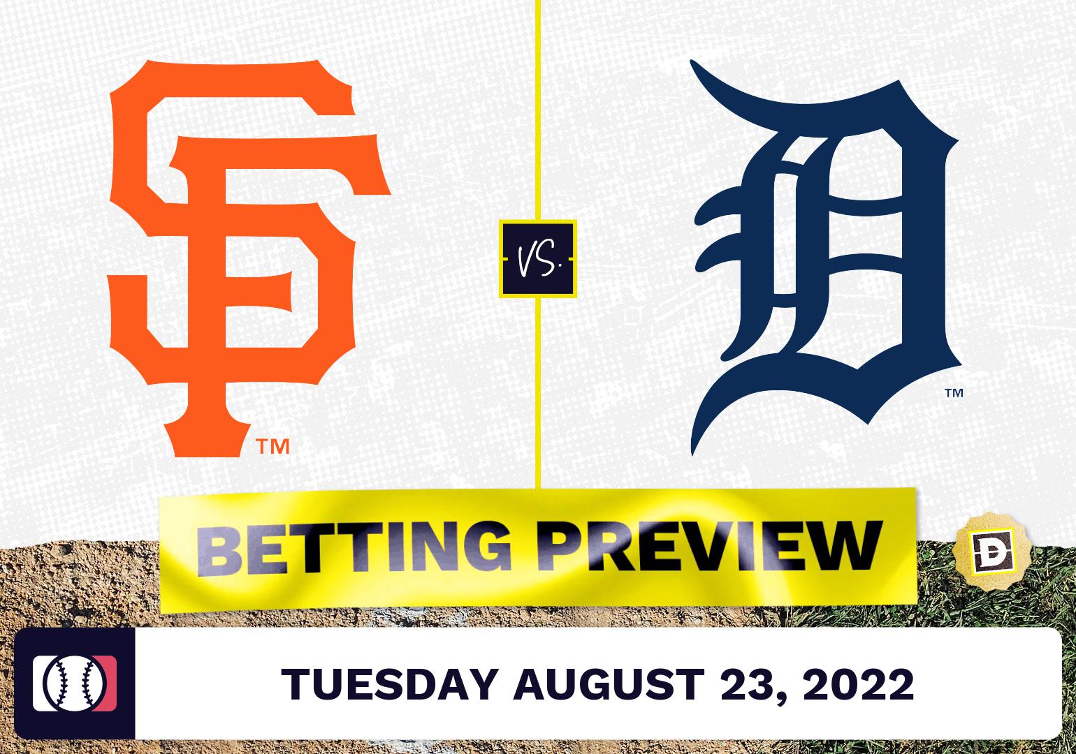 Giants vs. Tigers Prediction and Odds - Aug 23, 2022