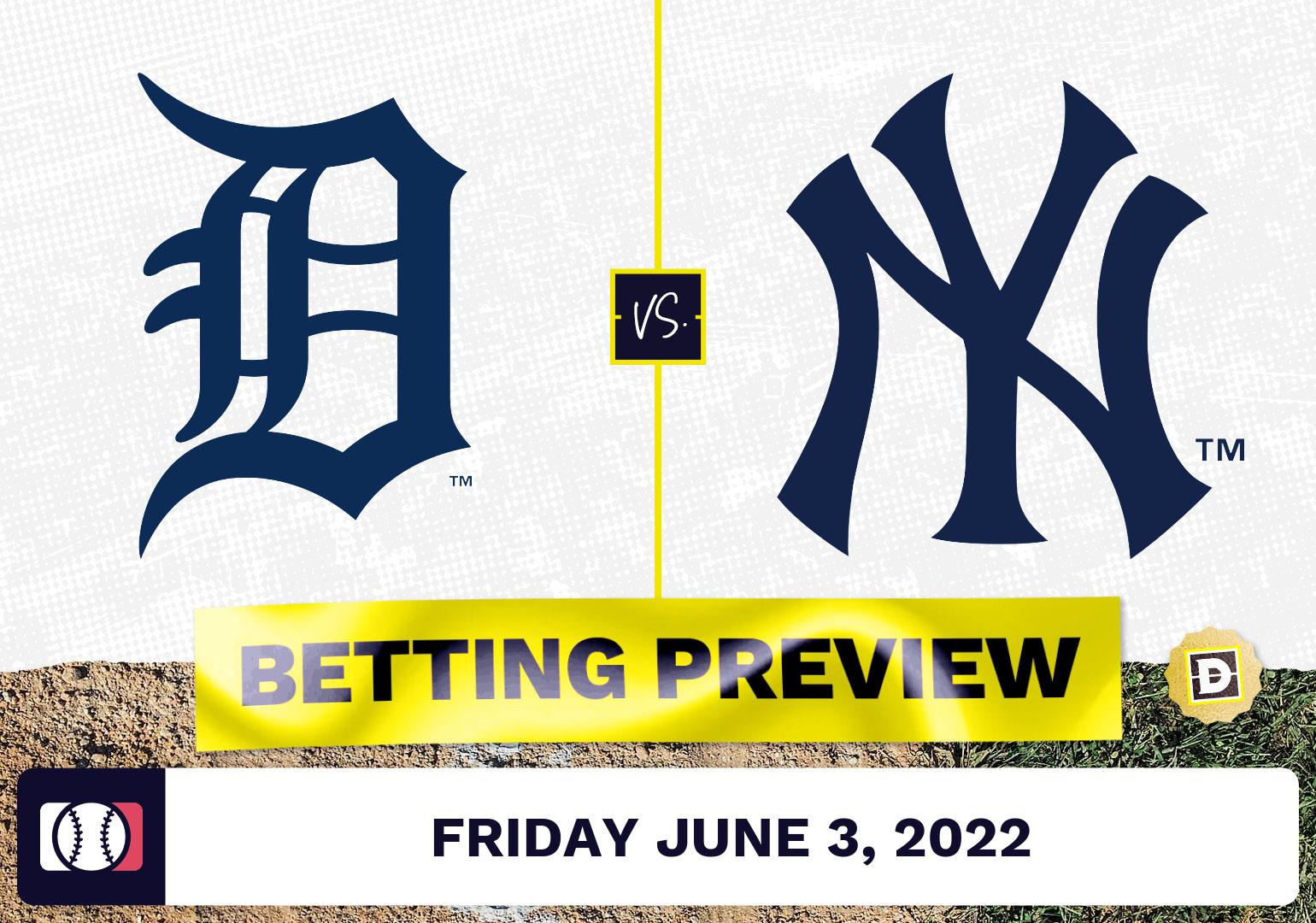 Tigers vs. Yankees Prediction and Odds - Jun 3, 2022
