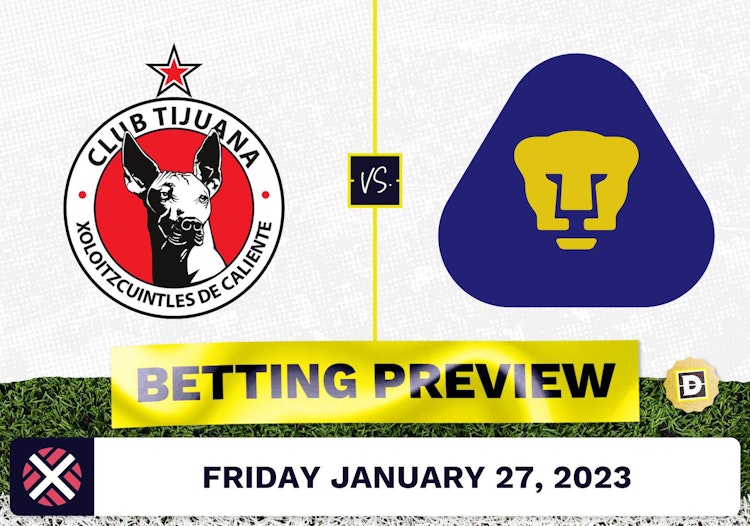 Club Tijuana vs. Pumas UNAM Prediction and Odds - Jan 27, 2023