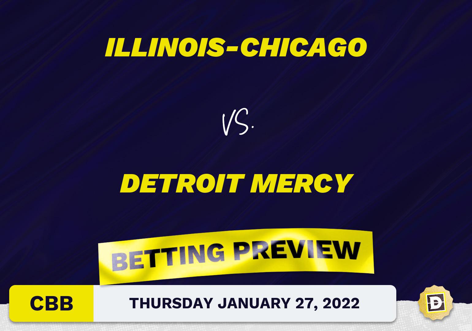 Illinois-Chicago vs. Detroit Mercy CBB Predictions and Odds - Jan 27, 2022