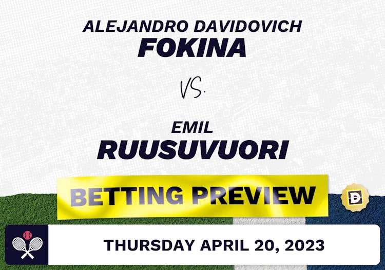 Alejandro Davidovich Fokina vs. Emil Ruusuvuori Predictions - Apr 20, 2023