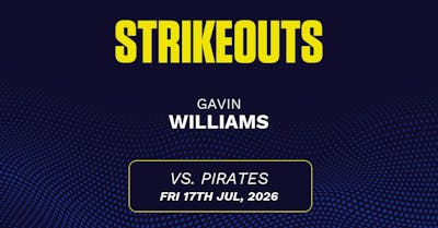 Gavin Williams projections July 18: Strikeouts, outs, and earned runs vs. Pirates [2026]
