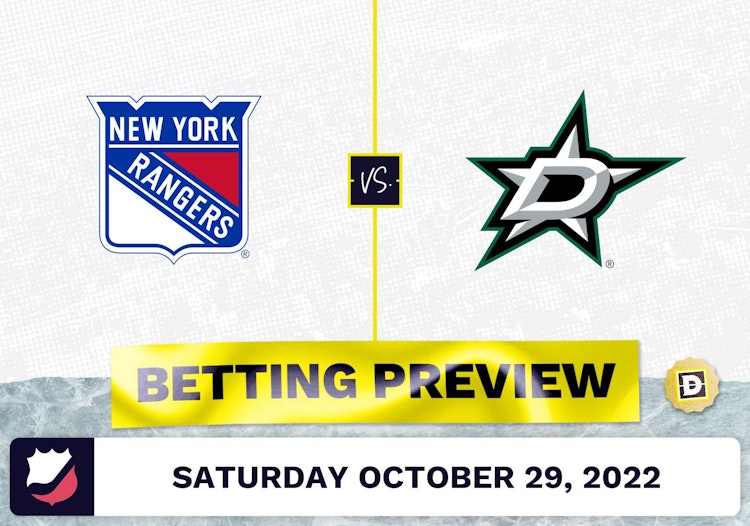 Rangers vs. Stars Prediction and Odds - Oct 29, 2022