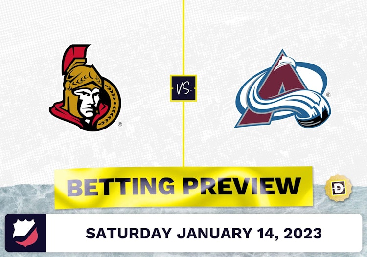 Senators vs. Avalanche Prediction and Odds - Jan 14, 2023