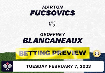 Marton Fucsovics vs. Geoffrey Blancaneaux Predictions - Feb 7, 2023