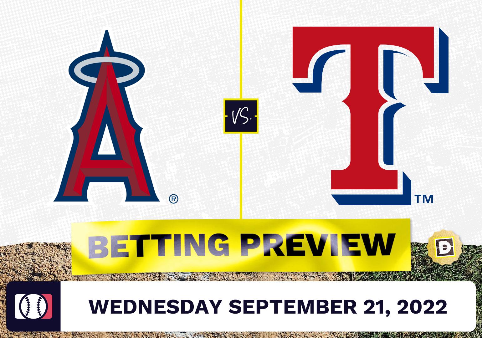 Angels vs. Rangers Prediction and Odds - Sep 21, 2022