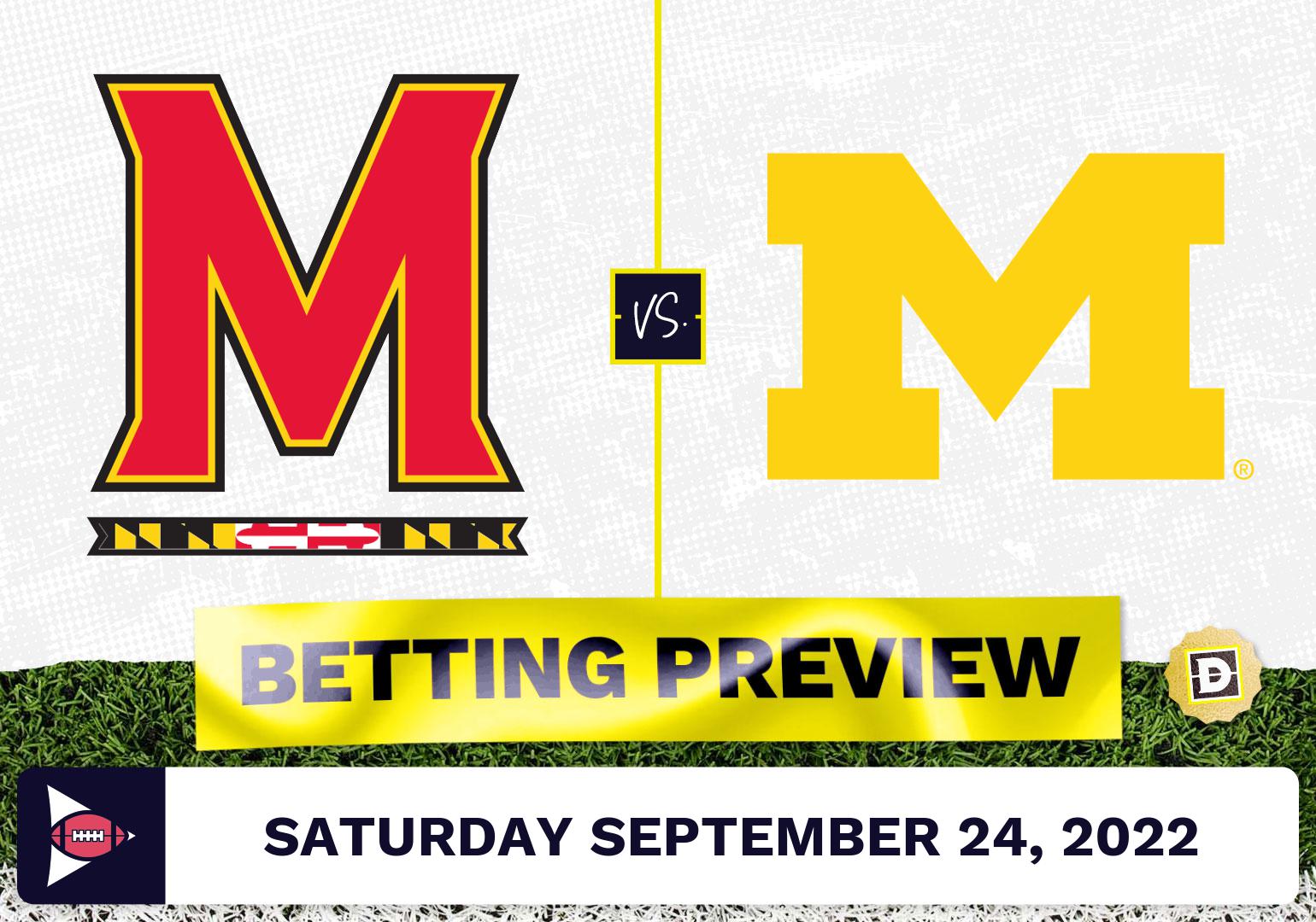 Maryland vs. Michigan CFB Prediction and Odds - Sep 24, 2022