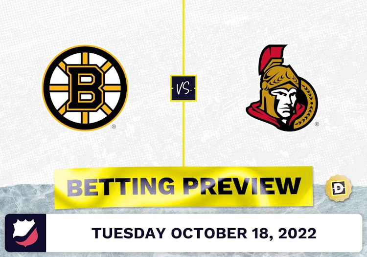 Bruins vs. Senators Prediction and Odds - Oct 18, 2022