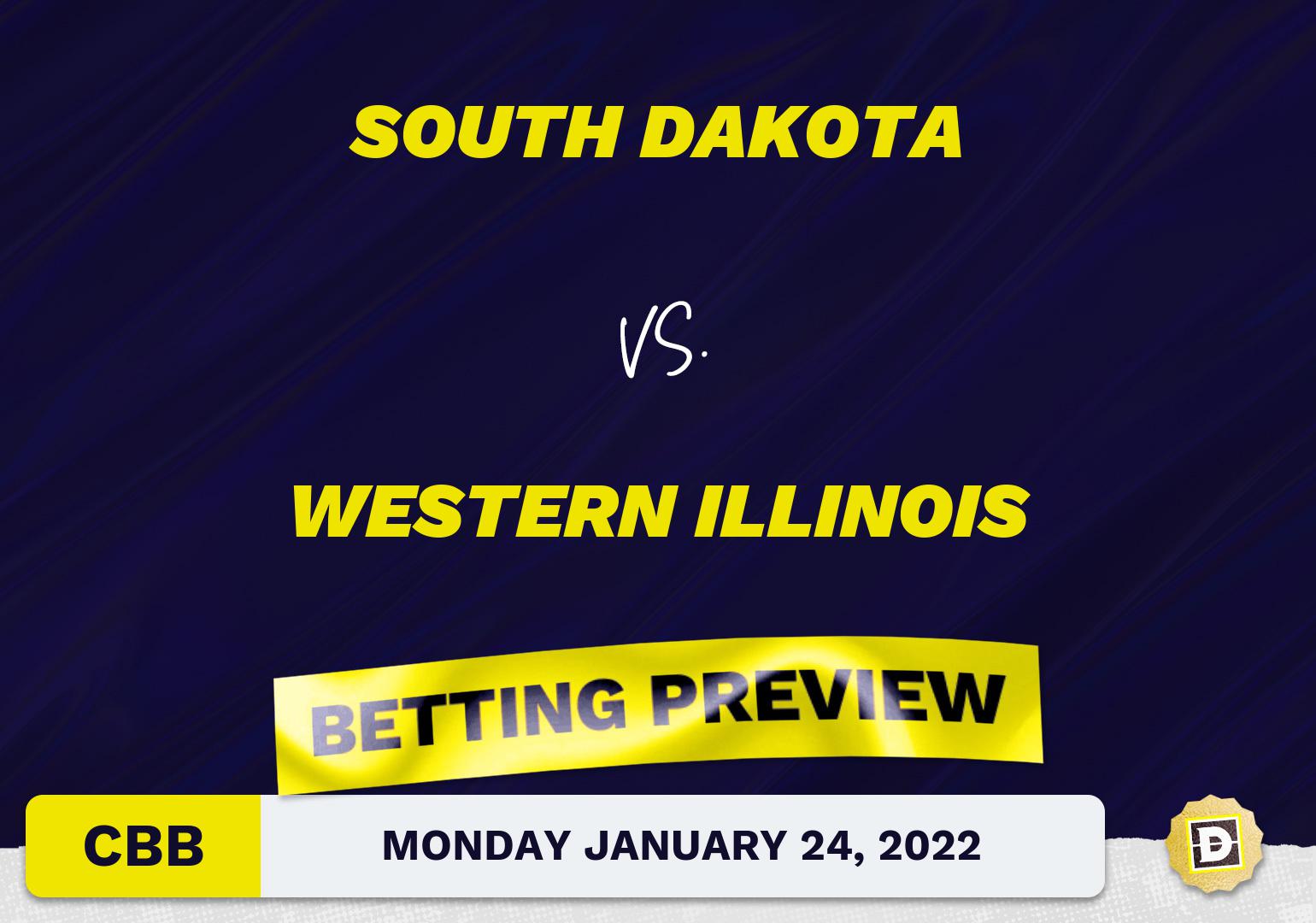 South Dakota vs. Western Illinois CBB Predictions and Odds - Jan 24, 2022