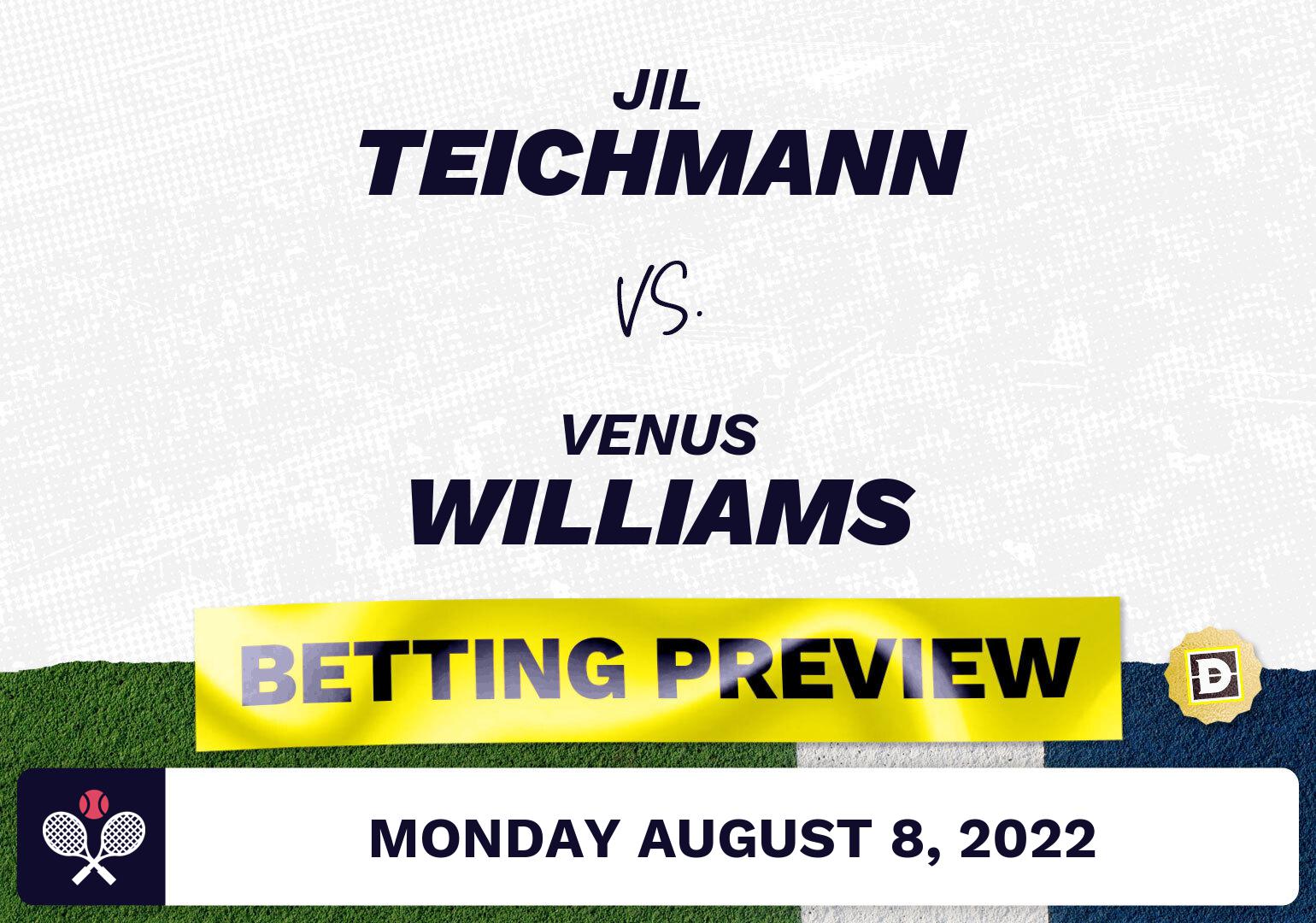 Jil Teichmann vs. Venus Williams Predictions - Aug 8, 2022