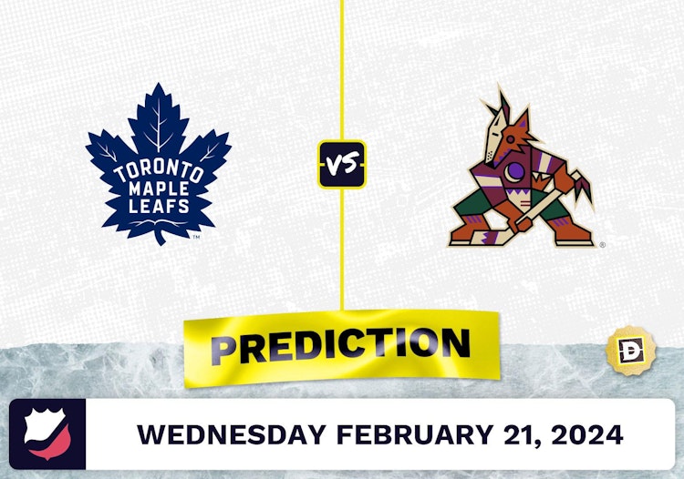 Toronto Maple Leafs vs. Arizona Coyotes Prediction, Odds, NHL Picks [2/21/2024]