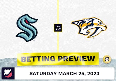 Kraken vs. Predators Prediction and Odds - Mar 25, 2023
