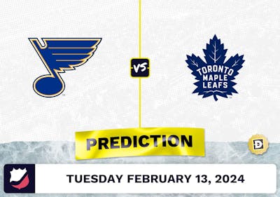St. Louis Blues vs. Toronto Maple Leafs Prediction, Odds, NHL Picks [2/13/2024]