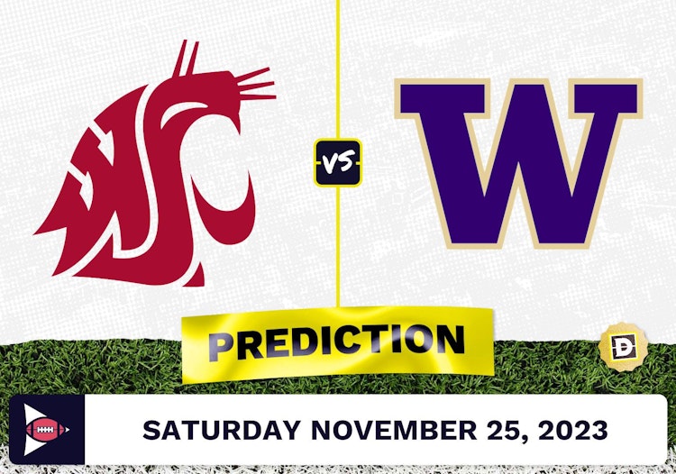Washington State vs. Washington CFB Prediction and Odds - November 25, 2023