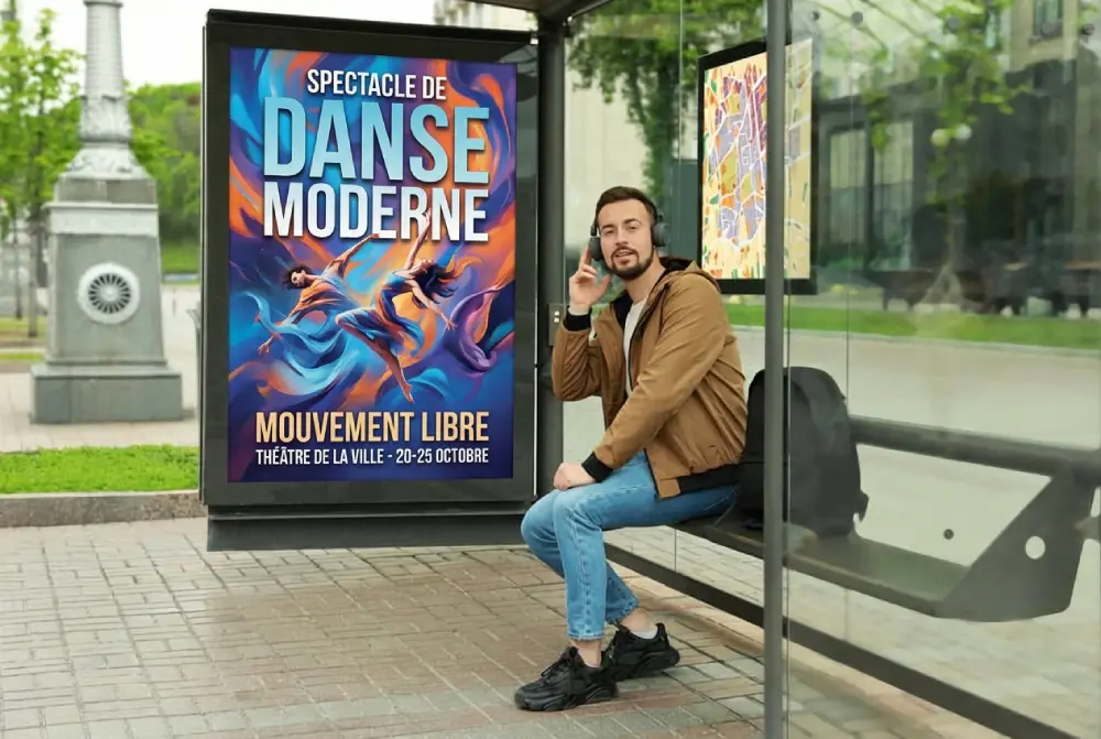 Affiche personnalisée pour affichage urbain