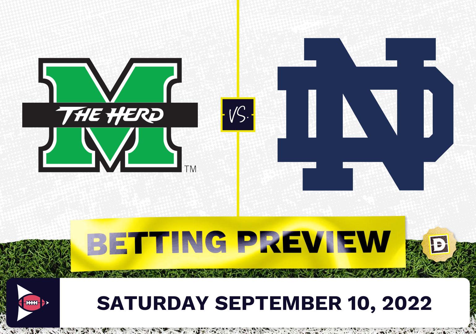 Marshall vs. Notre Dame CFB Prediction and Odds - Sep 10, 2022