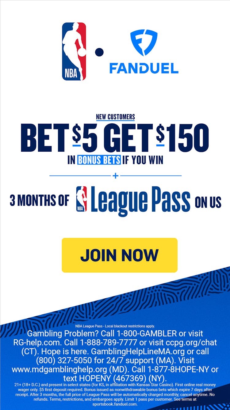 FanDuel Bet $5, Get +150 in Bonus Bets.