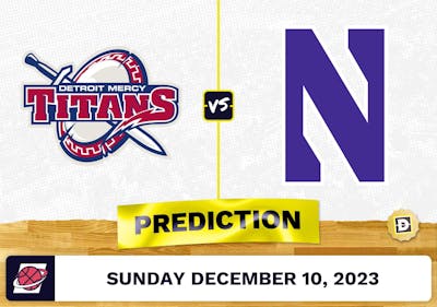 Detroit Mercy vs. Northwestern Basketball Prediction - December 10, 2023