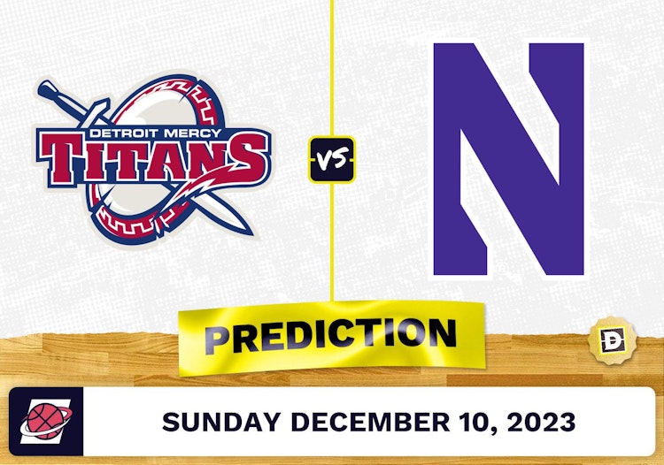 Detroit Mercy vs. Northwestern Basketball Prediction - December 10, 2023