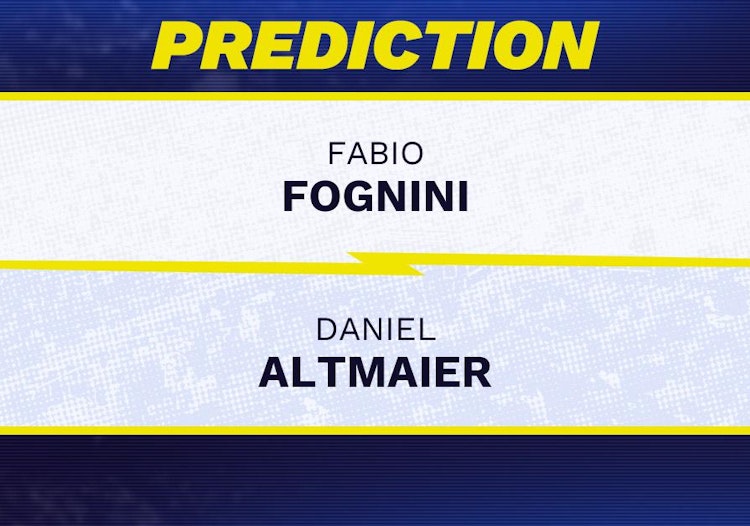 Fabio Fognini vs Daniel Altmaier Tennis Prediction.