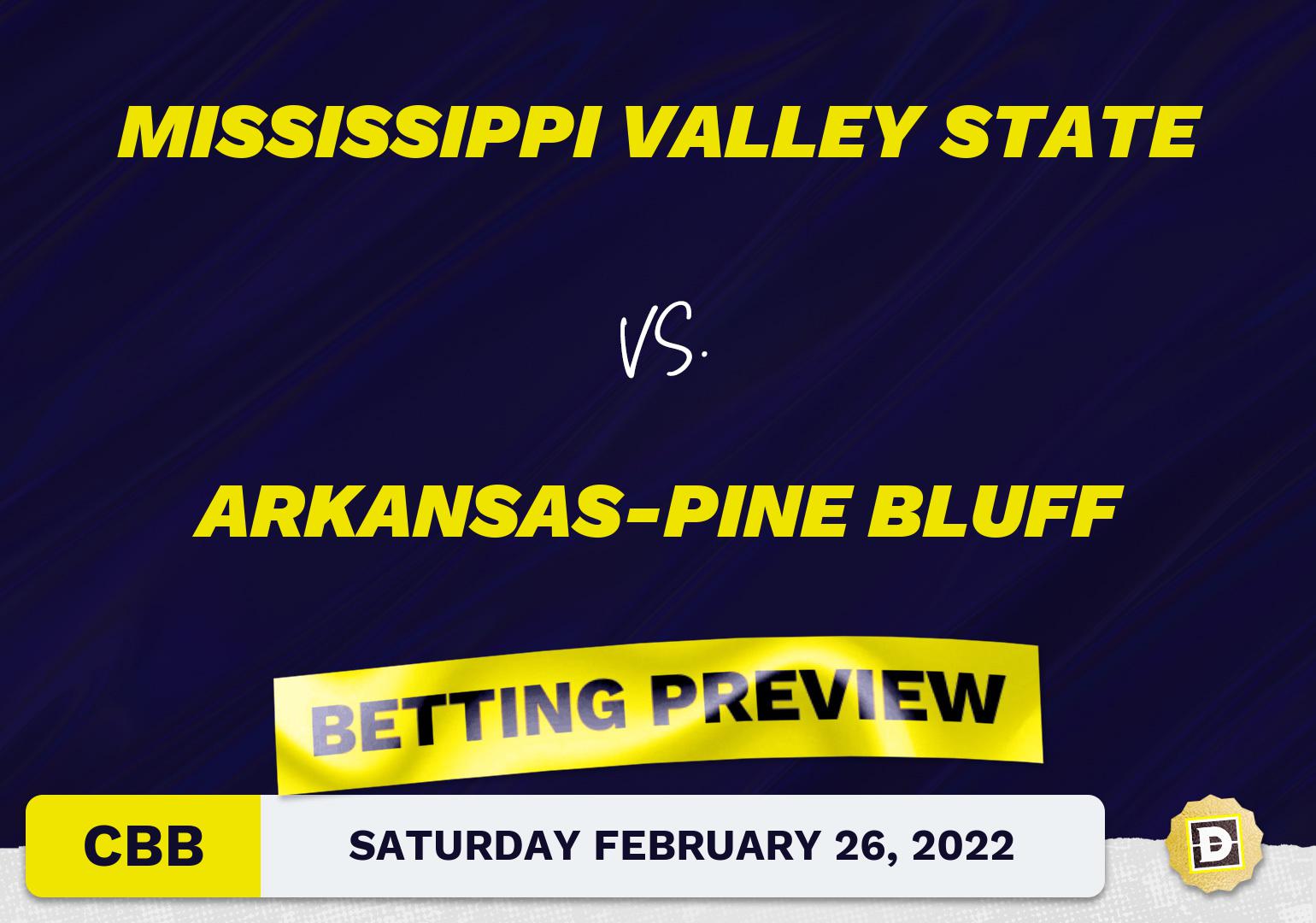 Mississippi Valley State vs. Arkansas-Pine Bluff CBB Predictions and Odds - Feb 26, 2022