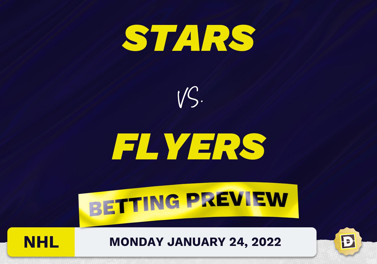 Stars vs. Flyers Predictions and Odds - Jan 24, 2022