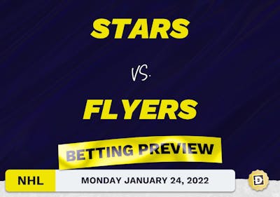 Stars vs. Flyers Predictions and Odds - Jan 24, 2022