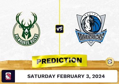 Milwaukee Bucks vs. Dallas Mavericks Prediction, Odds, NBA Picks [2/3/2024]