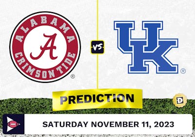 Alabama vs. Kentucky CFB Prediction and Odds - November 11, 2023