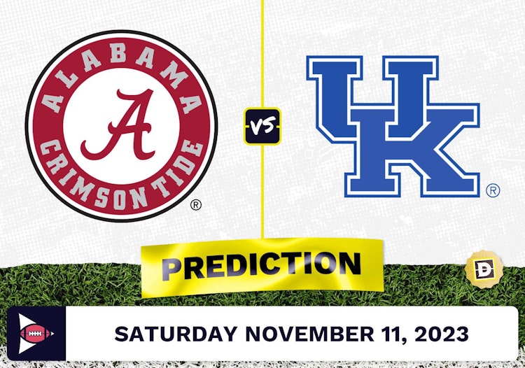 Alabama vs. Kentucky CFB Prediction and Odds - November 11, 2023