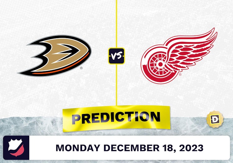 Anaheim Ducks vs. Detroit Red Wings Prediction, Odds, Picks for NHL Monday [12/18/2023]