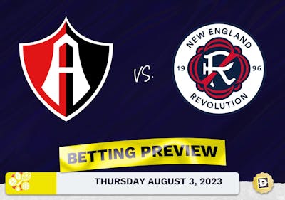 Atlas vs. New England Prediction and Odds - August 3, 2023
