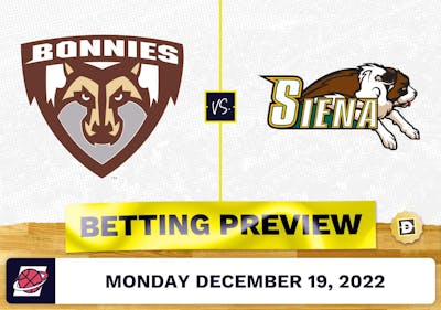 St. Bonaventure vs. Siena CBB Prediction and Odds - Dec 19, 2022