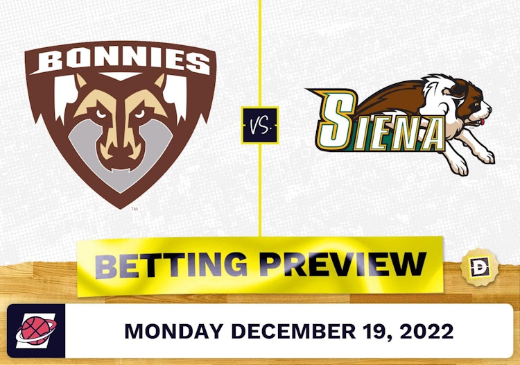 St. Bonaventure vs. Siena CBB Prediction and Odds - Dec 19, 2022