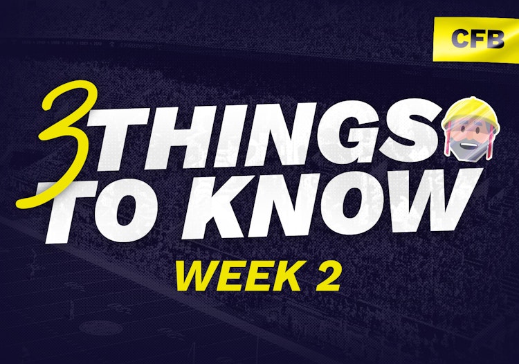 College Football Betting: Three Things To Know Heading Into Week 2 of the 2022 Season