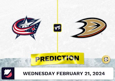 Columbus Blue Jackets vs. Anaheim Ducks Prediction, Odds, NHL Picks [2/21/2024]