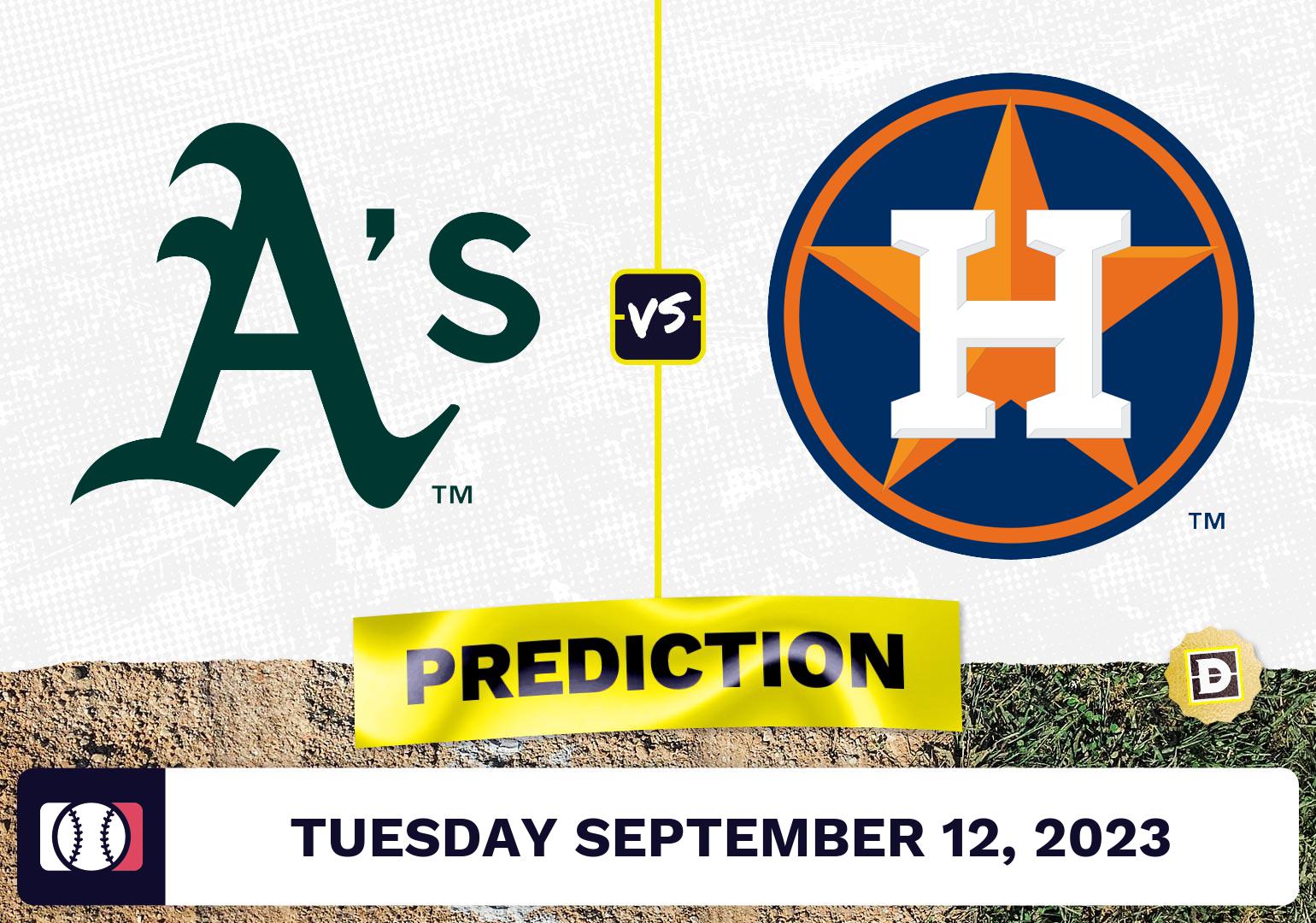 Athletics vs. Astros Prediction for MLB Tuesday [9/12/2023]