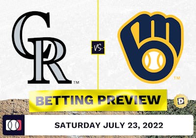 Rockies vs. Brewers Prediction and Odds - Jul 23, 2022
