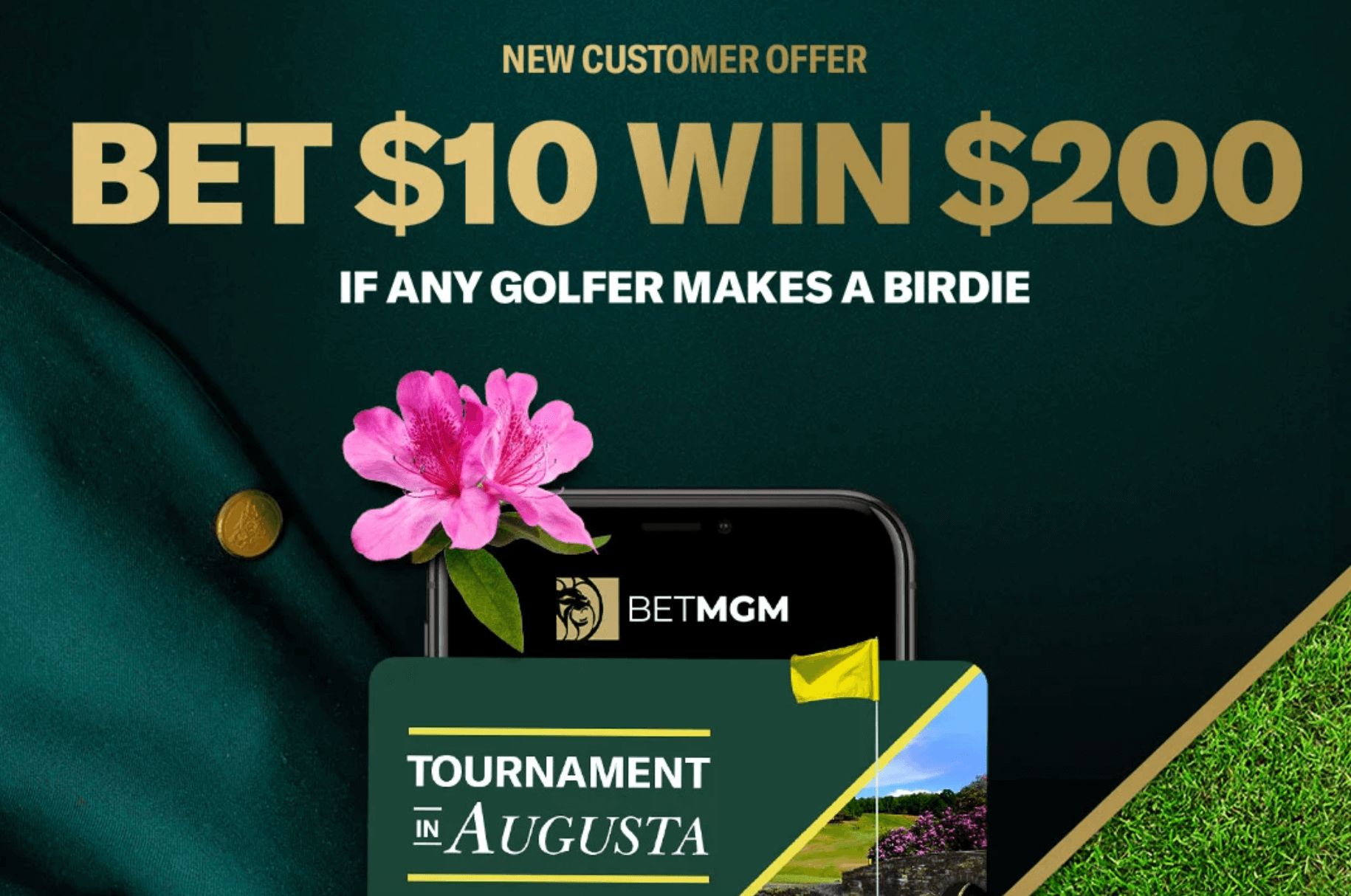 BetMGM promo code that unlocks a $200 Masters bonus