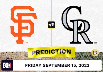 Giants vs. Rockies Prediction for MLB Friday [9/15/2023]