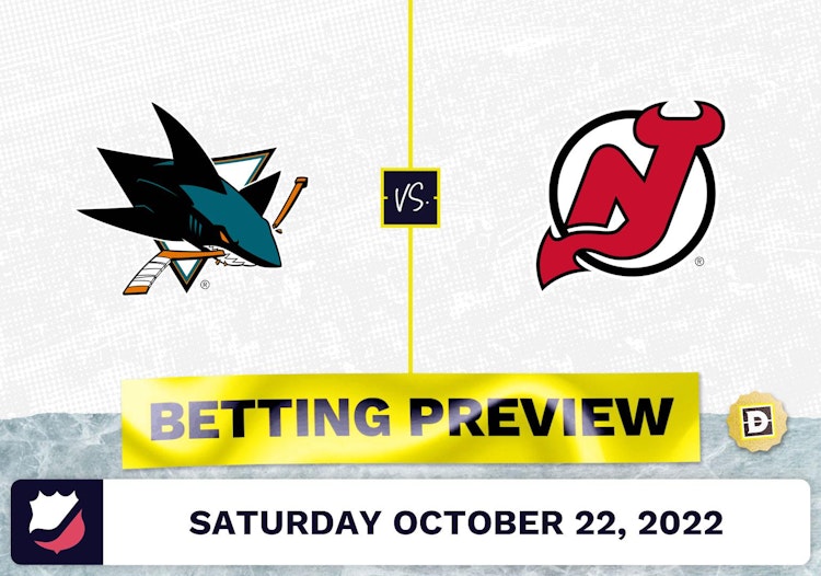 Sharks vs. Devils Prediction and Odds - Oct 22, 2022