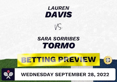 Lauren Davis vs. Sara Sorribes Tormo Predictions - Sep 28, 2022