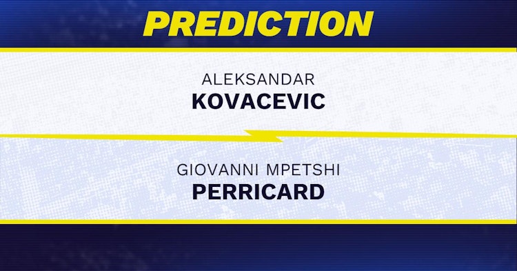 Aleksandar Kovacevic vs Giovanni Mpetshi Perricard Tennis Prediction.