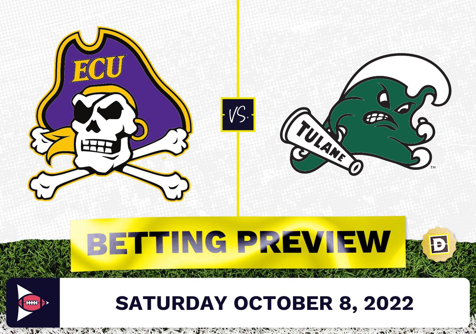 East Carolina vs. Tulane CFB Prediction and Odds - Oct 8, 2022