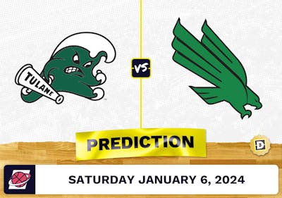 Tulane vs. North Texas Prediction, Odds, College Basketball Picks  [1/6/2024]